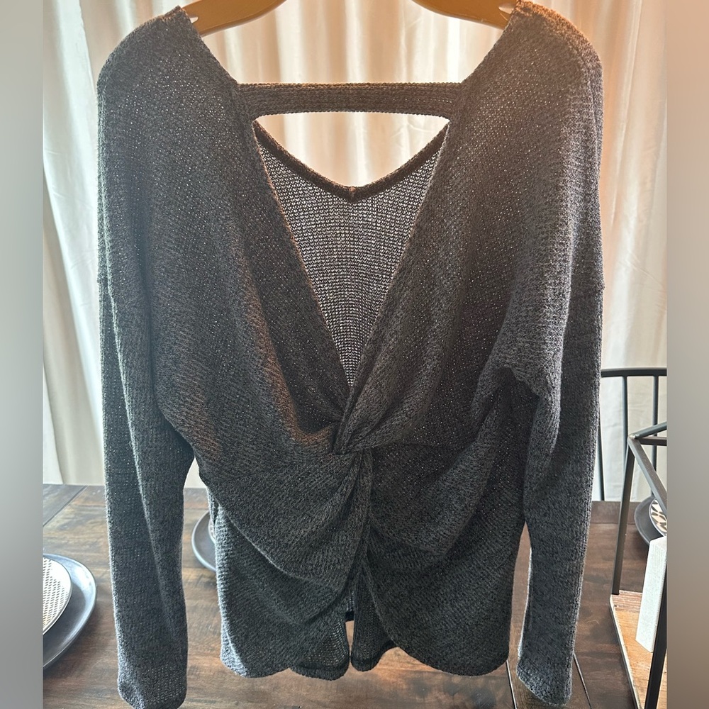 Native People Grey Top Size Large